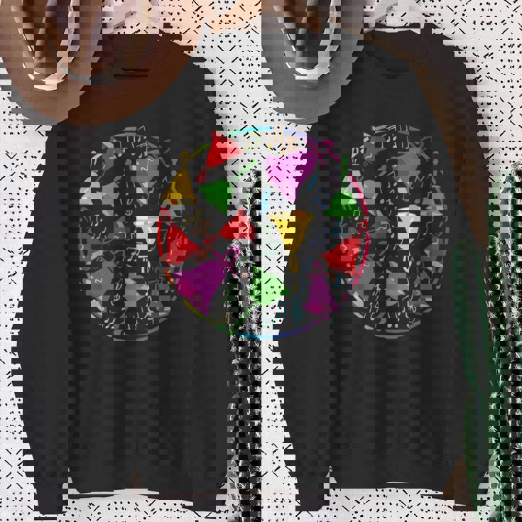 ハンドベルの色 スウェットシャツ 年配の女性への贈り物