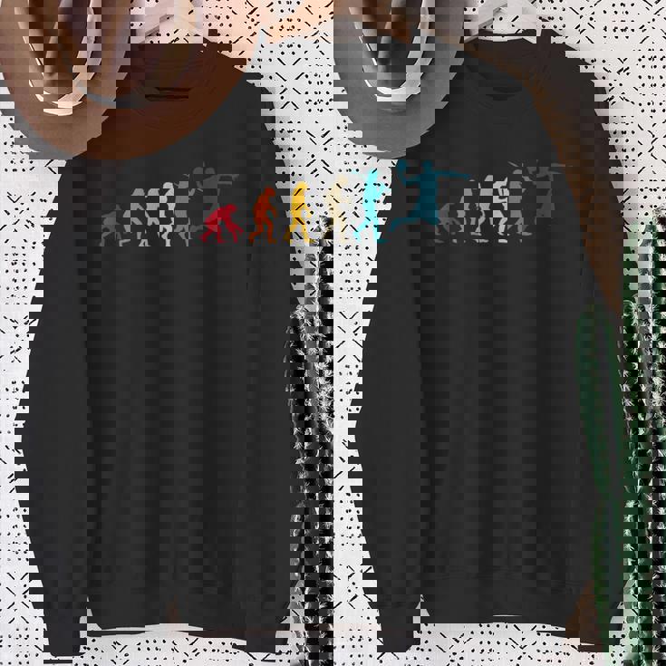 ハンドボール エボリューション ハンドボール プレーヤー ハンドボール ボール スポーツ スウェットシャツ 年配の女性への贈り物