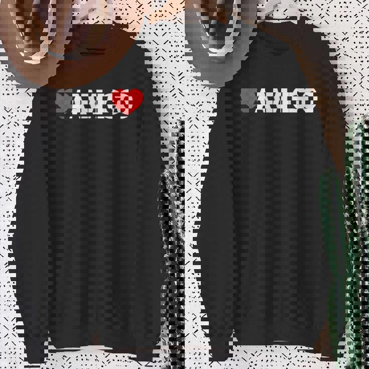 ハート アミーゴ ミニマリストのラブスタイル スウェットシャツ 年配の女性への贈り物