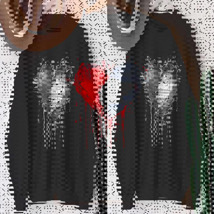 ハート 音符 パンクロック ゴシック 音楽愛好家 スウェットシャツ 年配の女性への贈り物