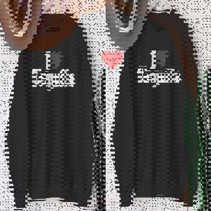 ハートテキーラが大好き スウェットシャツ 年配の女性への贈り物