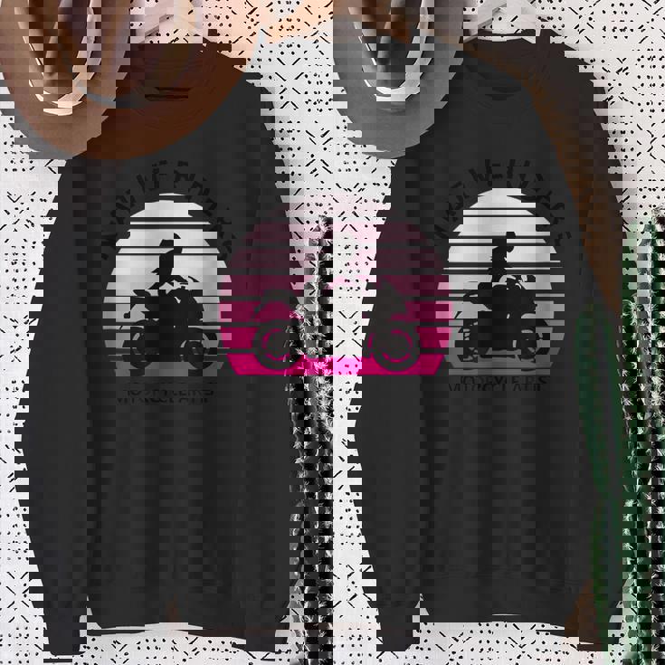 バイク おしゃれ フルカウル レディー オートバイ ツーリング ガール ライダー スウェットシャツ 年配の女性への贈り物