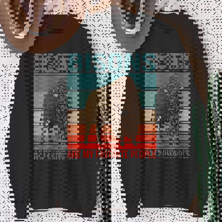 バイソン私の好きな人たち ウィズエント バイソン スウェットシャツ 年配の女性への贈り物