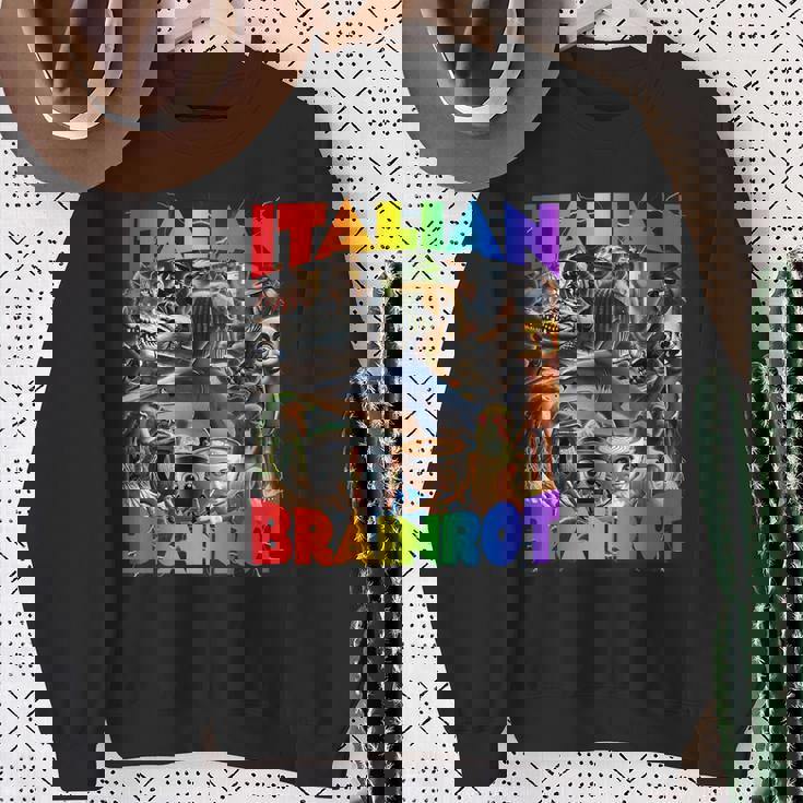 バイラルイタリアンブレインロットミーム-イタリアンブレインロット。 スウェットシャツ 年配の女性への贈り物