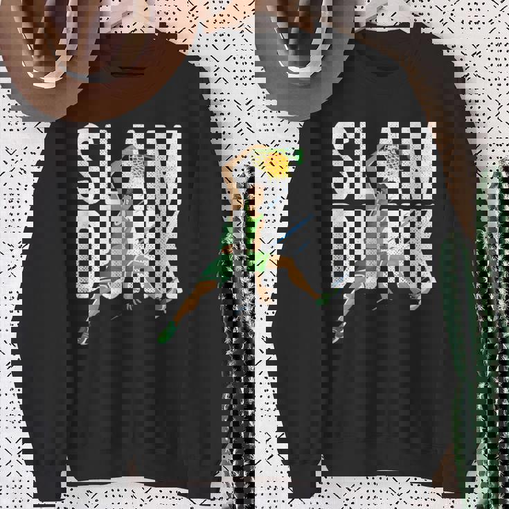 バスケットボール スラム ダンク チーム トレーニング ゲーム コーチ キッズ ギフト スウェットシャツ 年配の女性への贈り物