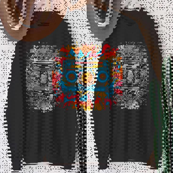 バスケットボール選手 アーバン グラフィック ノベルティ ビンテージアート スウェットシャツ 年配の女性への贈り物