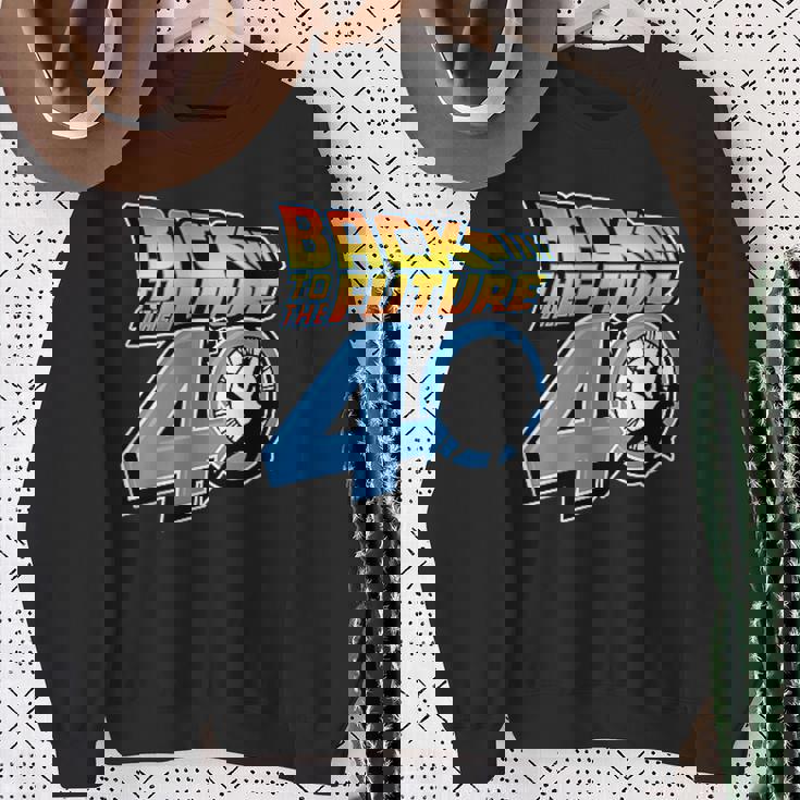 バック・トゥ・ザ・フューチャー 40周年記念 ビデオゲームスタイル F&B スウェットシャツ 年配の女性への贈り物