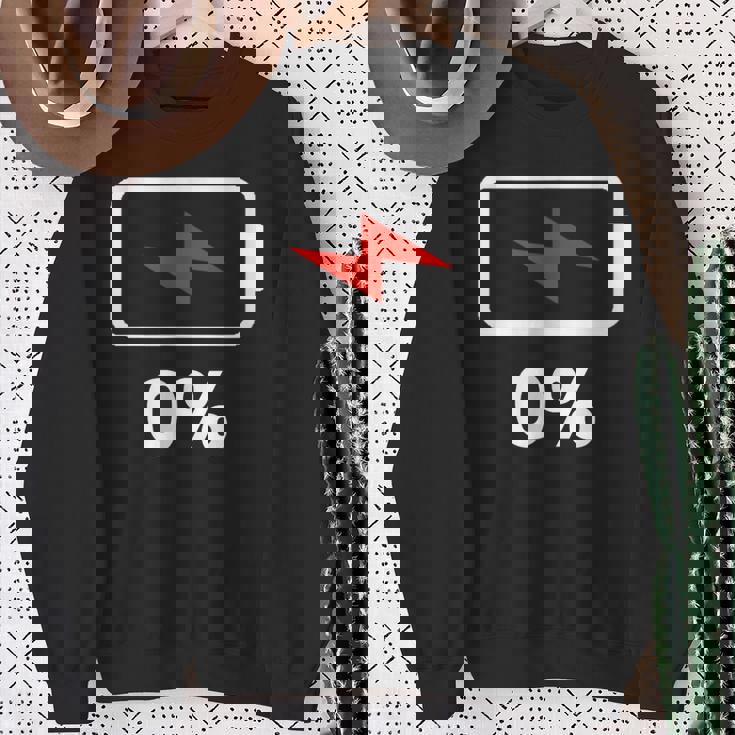 バッテリー充電0 シャツバッテリーデッドシャツバッテリー低 スウェットシャツ 年配の女性への贈り物