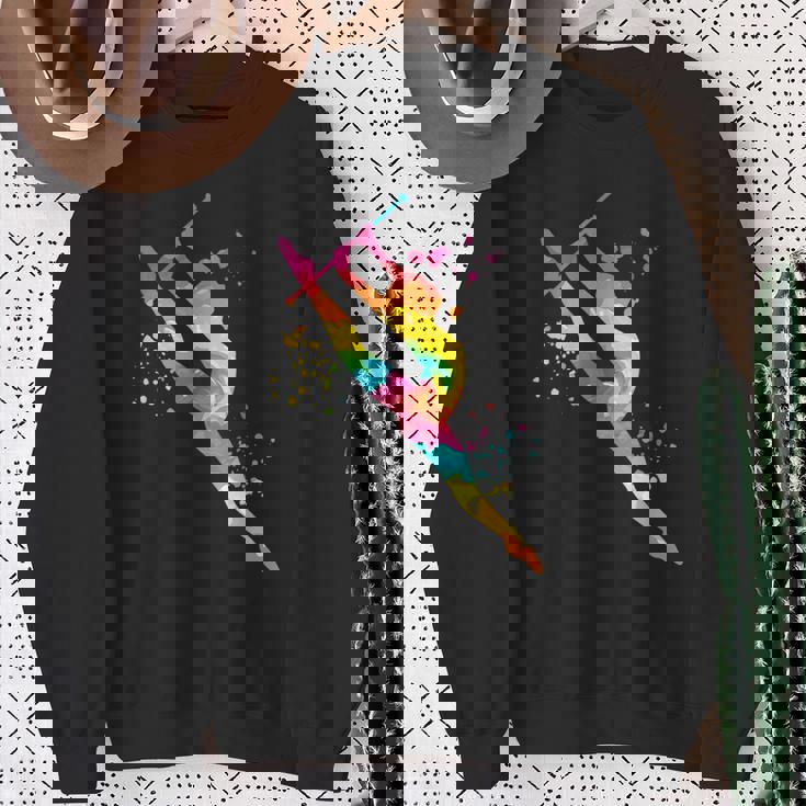 バトン付き体操 ガールズ キッズ 新体操 スウェットシャツ 年配の女性への贈り物