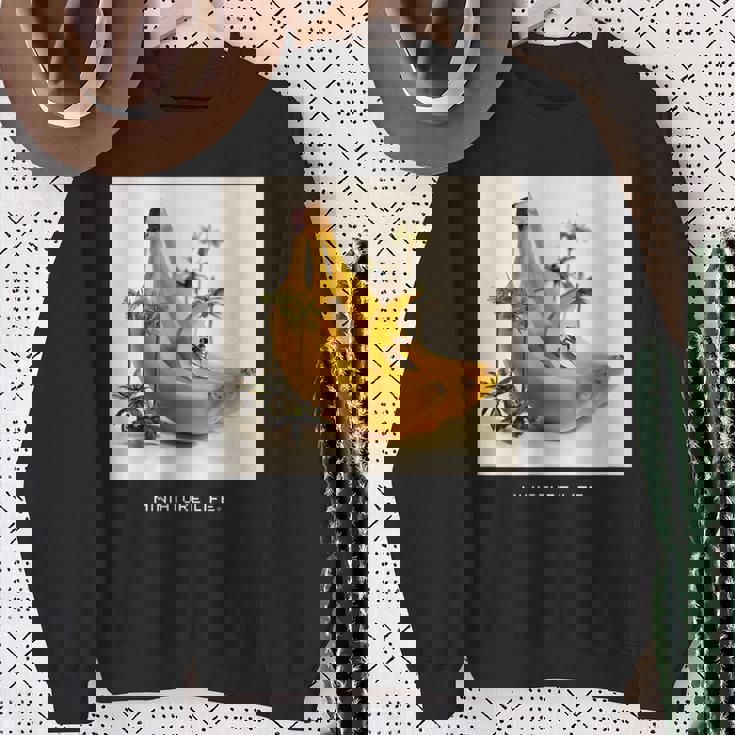 バナナの波はよく滑る スウェットシャツ 年配の女性への贈り物