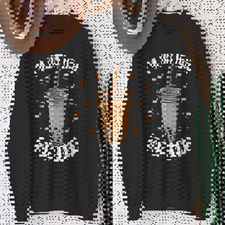 バブルティー かわいい カワイイ グラフィック 面白デザイン ボバティー スウェットシャツ 年配の女性への贈り物