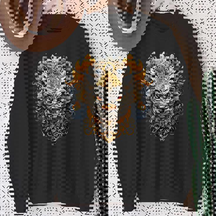 バリ文化 バロンマスク バリ インドネシア スウェットシャツ 年配の女性への贈り物