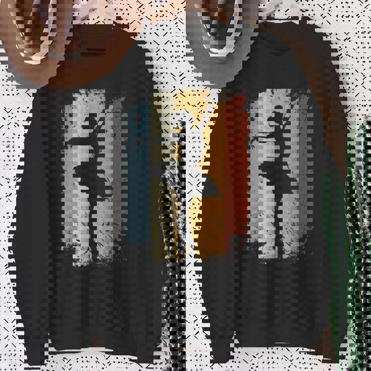 バレエダンスダンスバレリーナシューズ En Pointe ヴィンテージレトロ スウェットシャツ 年配の女性への贈り物