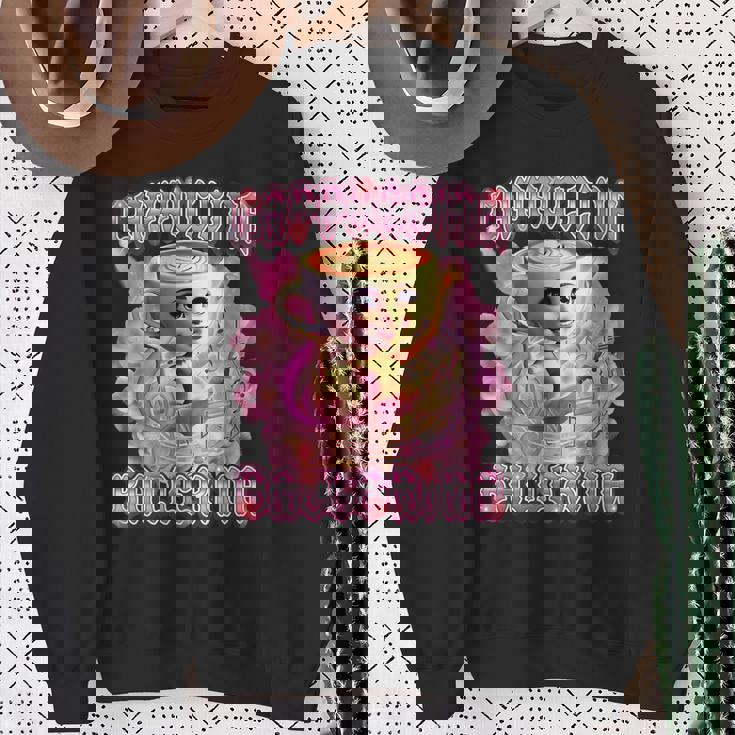 バレリーナ カプチーナ Ai ジェネラーレ イタリアンキャラクター ブレイン スウェットシャツ 年配の女性への贈り物