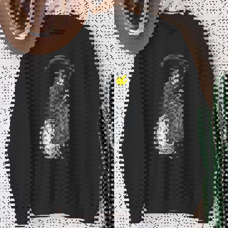 バンクシーの死神時計 スウェットシャツ 年配の女性への贈り物