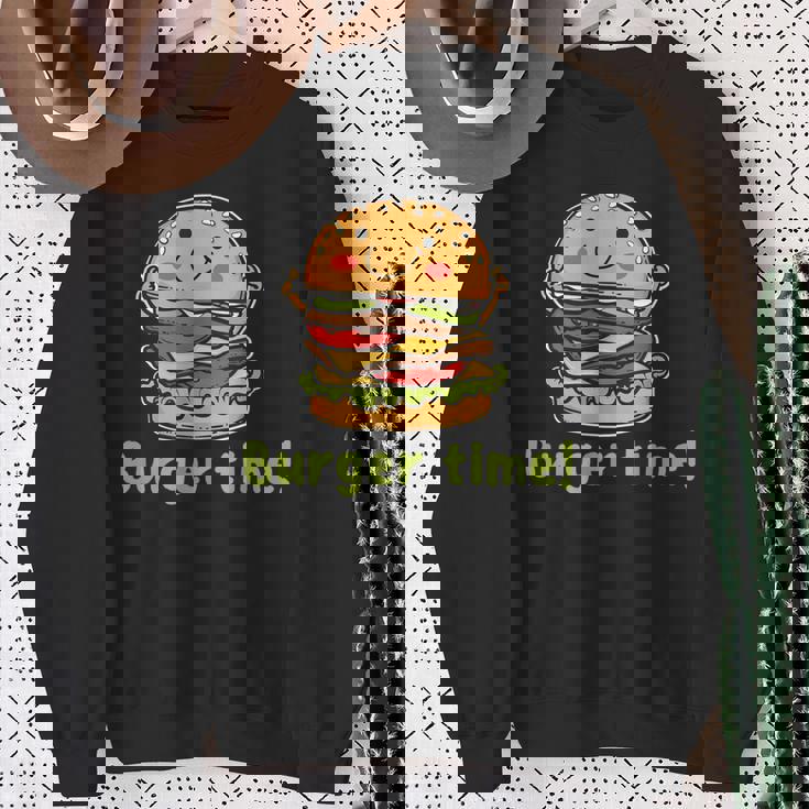 バーガータイム スウェットシャツ 年配の女性への贈り物