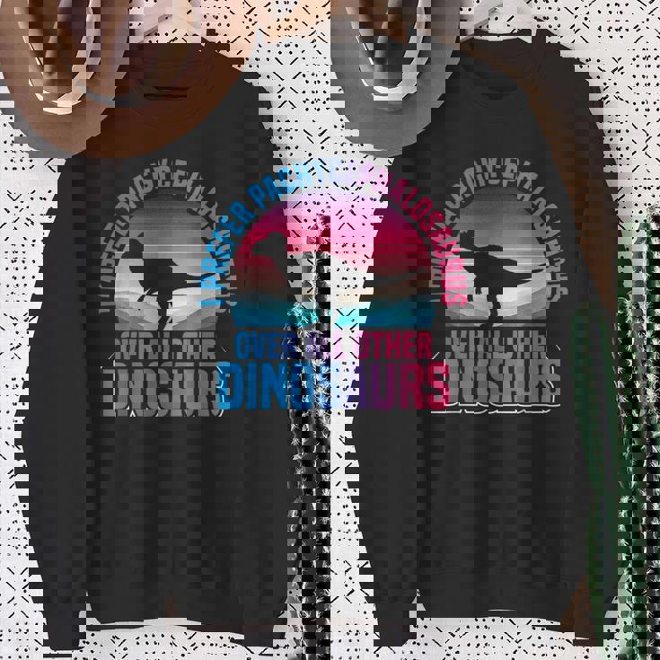 パキケファロサウルス ぬいぐるみ 恐竜 古生物学者 スウェットシャツ 年配の女性への贈り物