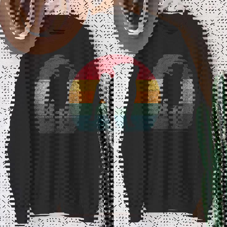 パグ犬 ヴィンテージ アンティーク調 レトロスタイル メンズ レディース ギフト スウェットシャツ 年配の女性への贈り物