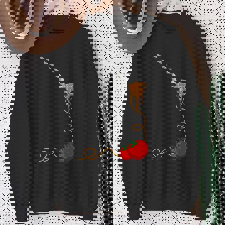 パスタスパゲッティトマトヌードル イタリアンフード スウェットシャツ 年配の女性への贈り物