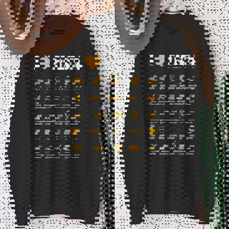 パスタタイプ スパゲッティヌードル イタリア ギフトパスタ スウェットシャツ 年配の女性への贈り物