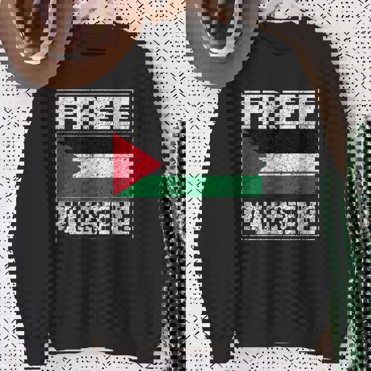 パレスチナの国旗 パレスチナが好きです スウェットシャツ 年配の女性への贈り物