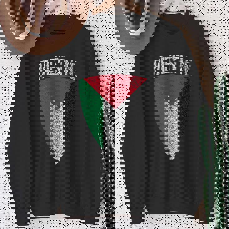 パレスチナ国旗 シールドフリー パレスチナガザ パレスチナ人 スウェットシャツ 年配の女性への贈り物