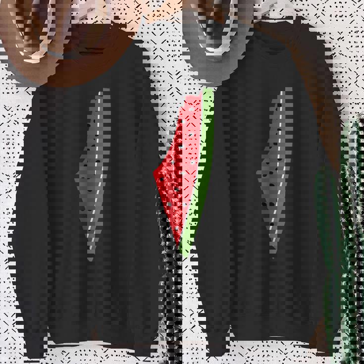 パレスチナ平和 パレスチナのスイカ スウェットシャツ 年配の女性への贈り物