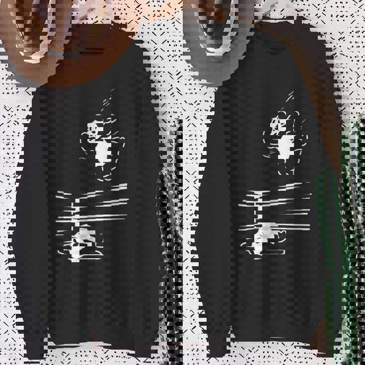 パンダ ベア レスラー レスリング グラップリング スウェットシャツ 年配の女性への贈り物