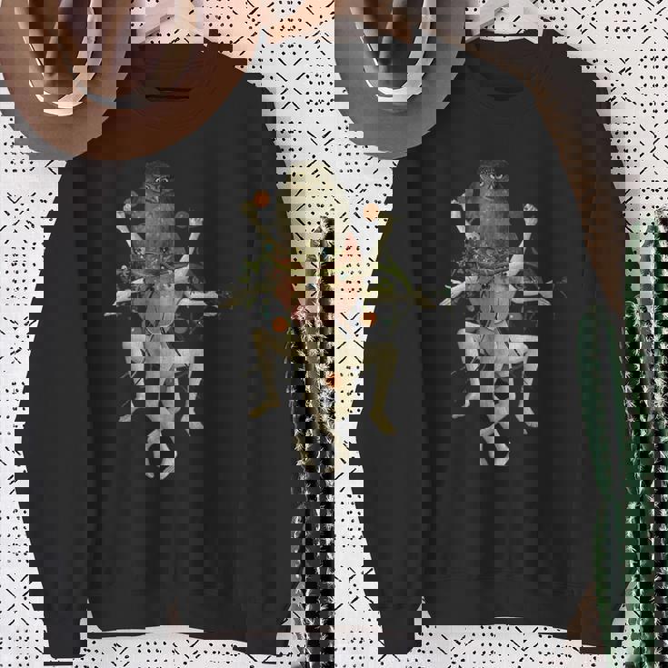 ヒエロニムス ボッシュ 地上の喜びの庭 フクロウ スウェットシャツ 年配の女性への贈り物