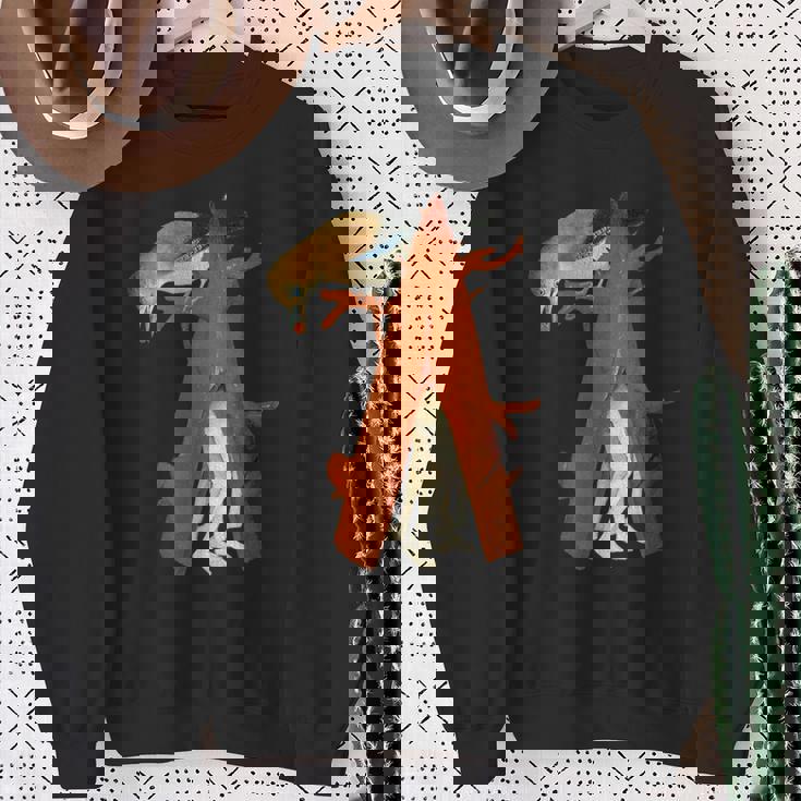 ヒエロニムス ボッシュ 鳥と木 地上の喜びの庭 スウェットシャツ 年配の女性への贈り物