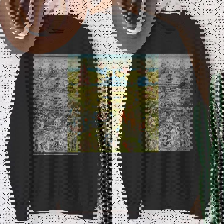 ヒエロニムス・ボッシュ 地球の喜びの庭 アート スウェットシャツ 年配の女性への贈り物