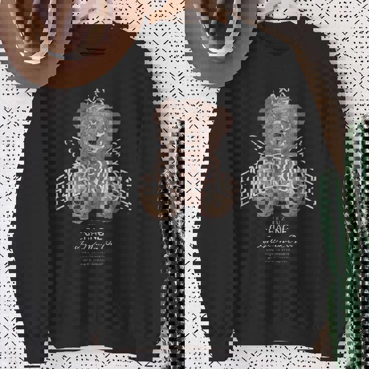 ヒップホップ Y2k Hip Hop ヒップスター ビンテージ エッジー レトロ アーバン ストリートウェア テディ スウェットシャツ 年配の女性への贈り物