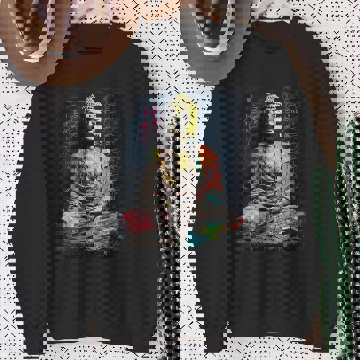 ヒップホップ Y2k Hip Hop ヴィンテージ レトロ ヒップスター エッジー ストリートウェア 仏陀 スウェットシャツ 年配の女性への贈り物