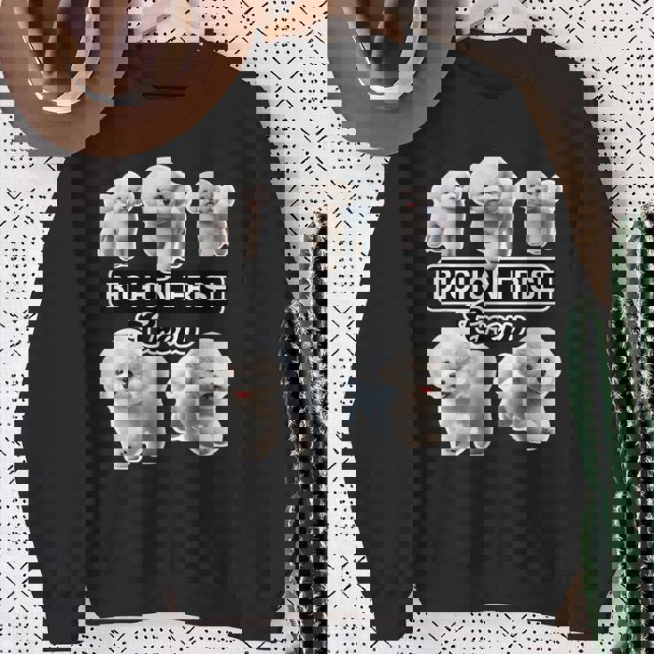 ビション・フリーゼ クルー スウェットシャツ 年配の女性への贈り物