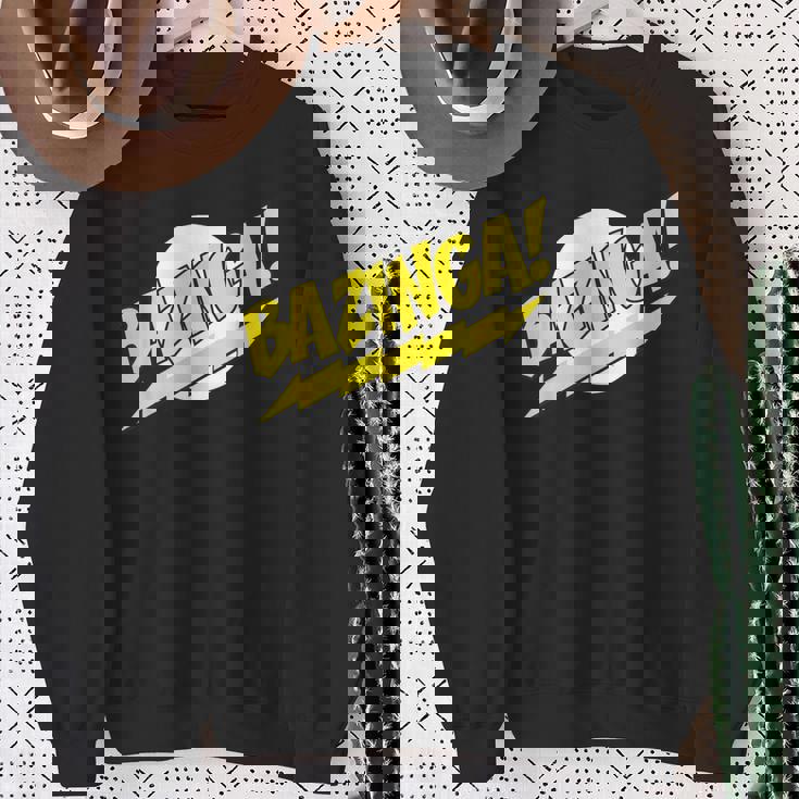 ビッグバン理論ロゴ Bazinga スウェットシャツ 年配の女性への贈り物