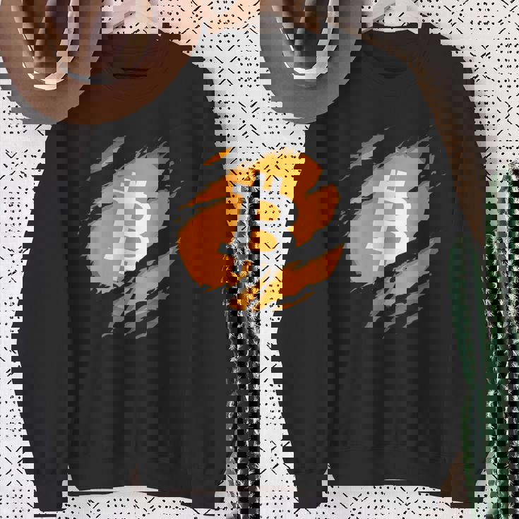 ビットコインプランbの時間です スウェットシャツ 年配の女性への贈り物