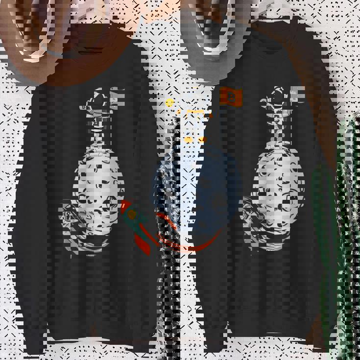 ビットコイン・ザ・ムーン・クリプト スウェットシャツ 年配の女性への贈り物