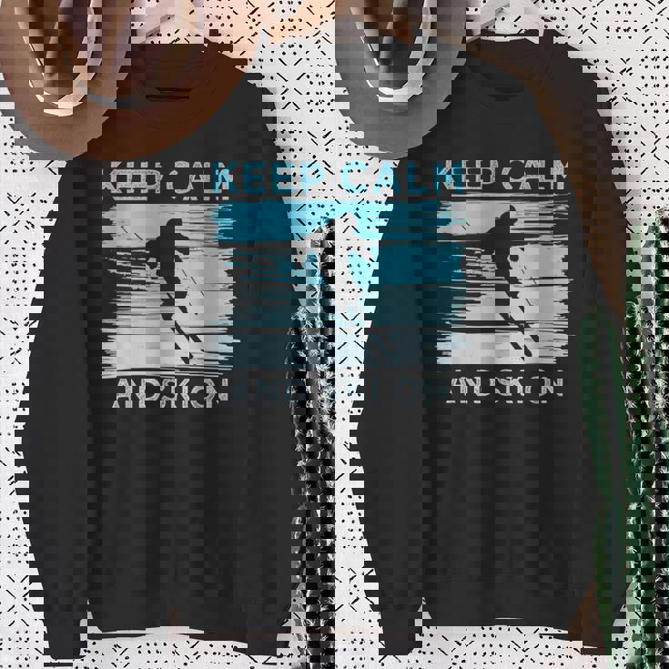 ビンテージ スキー シャツ スウェットシャツ 年配の女性への贈り物