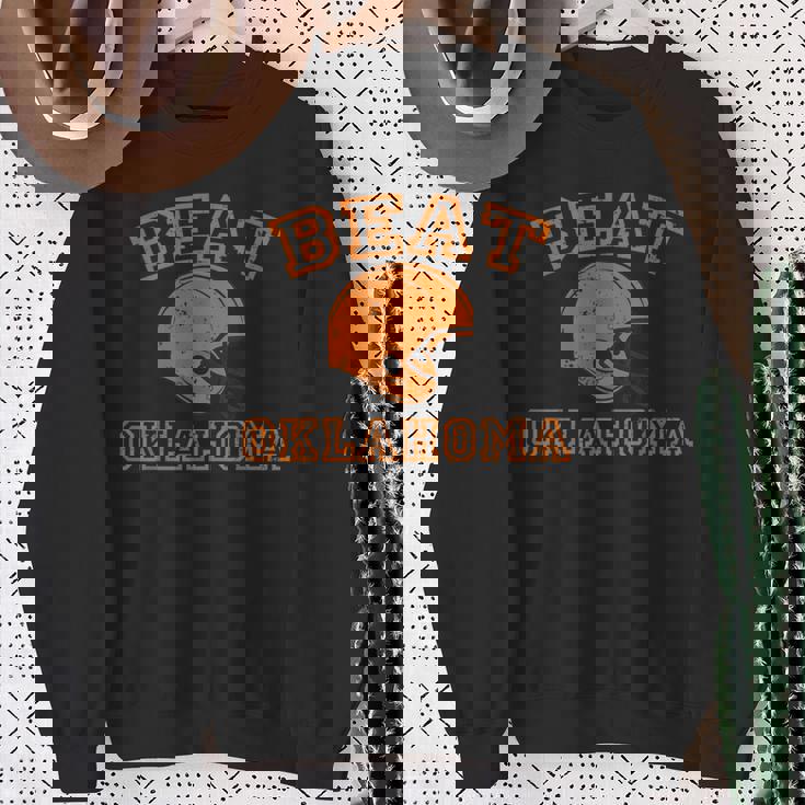 ビートオクラホマ カレッジフットボールtシャツ スウェットシャツ 年配の女性への贈り物