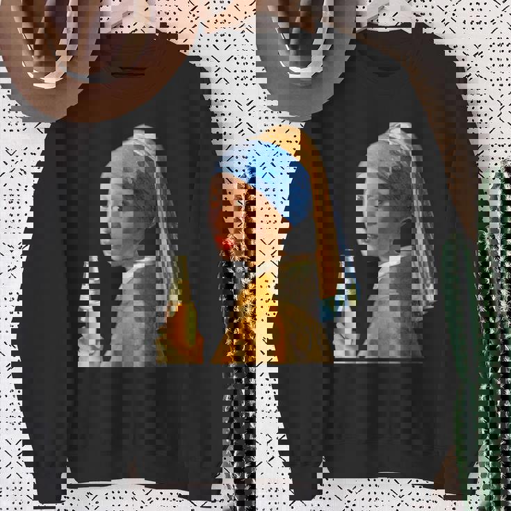 ビール 酒 面白いtシャツ フェルメール 飲み おもしろ 飲み会 のんべえ メンズ ネタ 服 変な スウェットシャツ 年配の女性への贈り物