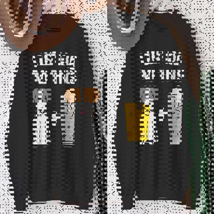 ビールジャック・ラッセル・テリア犬 スウェットシャツ 年配の女性への贈り物