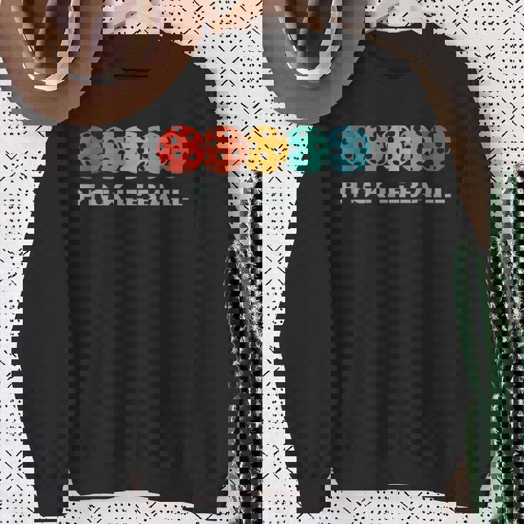 ピックルボール プレーヤー レトロなピックルボール スウェットシャツ 年配の女性への贈り物