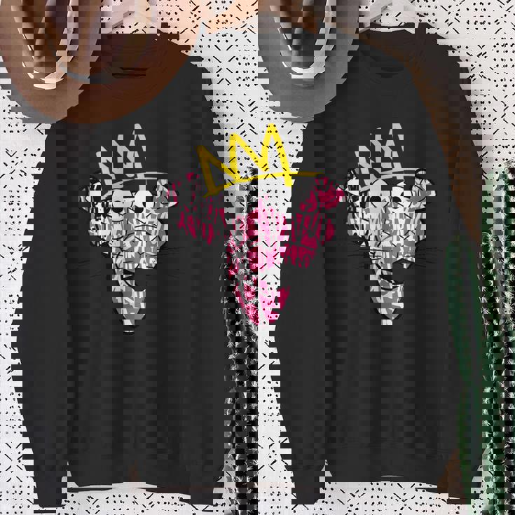 ピンクパンサー 王冠グラフィティアート スウェットシャツ 年配の女性への贈り物