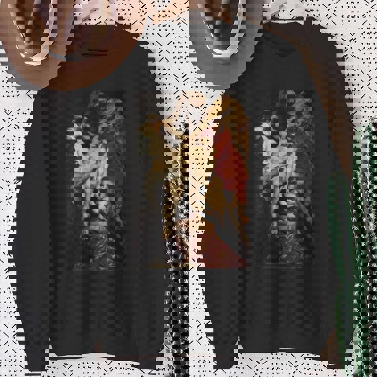 ピーター・ポール・ルーベンスによる「十字架からの降下」絵画 長袖tシャツ スウェットシャツ 年配の女性への贈り物