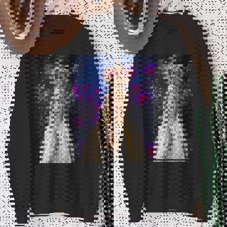 ファティマの聖母、聖母マリア、聖母、聖マリア スウェットシャツ 年配の女性への贈り物