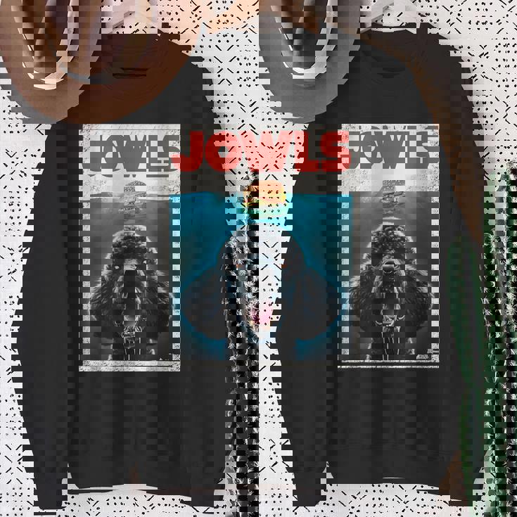 ファニープードル スタンダード プードル ジョール バーガー かわいい 犬 ママ お父さん スウェットシャツ 年配の女性への贈り物