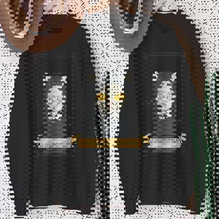 ファニー・キャット・ウェンズデー スウェットシャツ 年配の女性への贈り物