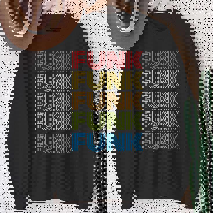 ファンキー70年代80年代レトロオールドスクールファンク スウェットシャツ 年配の女性への贈り物