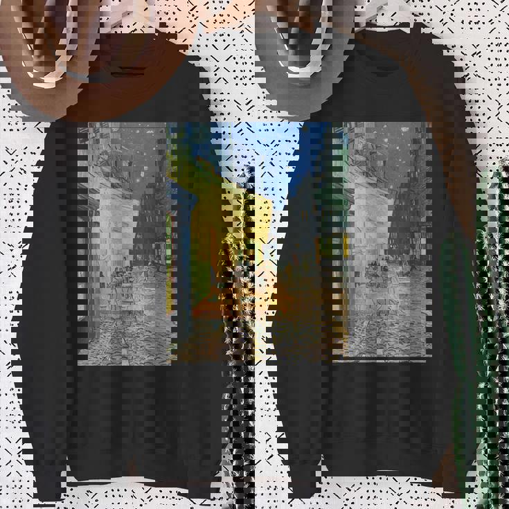 フィンセントファンゴッホの夜のカフェテラス スウェットシャツ 年配の女性への贈り物