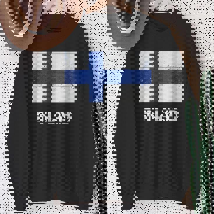 フィンランド国旗tシャツ スウェットシャツ 年配の女性への贈り物